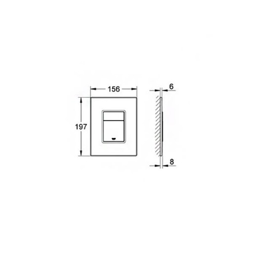 Инсталляция для подвесного унитаза GROHE Rapid SL с кнопкой 38772001